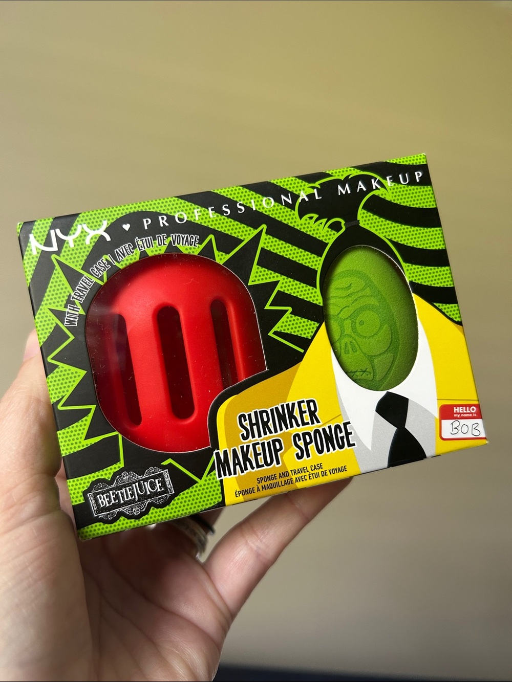 NIB NYX Shrinker Bob Makeup Sponge Beetlejuice 🪲 🧃